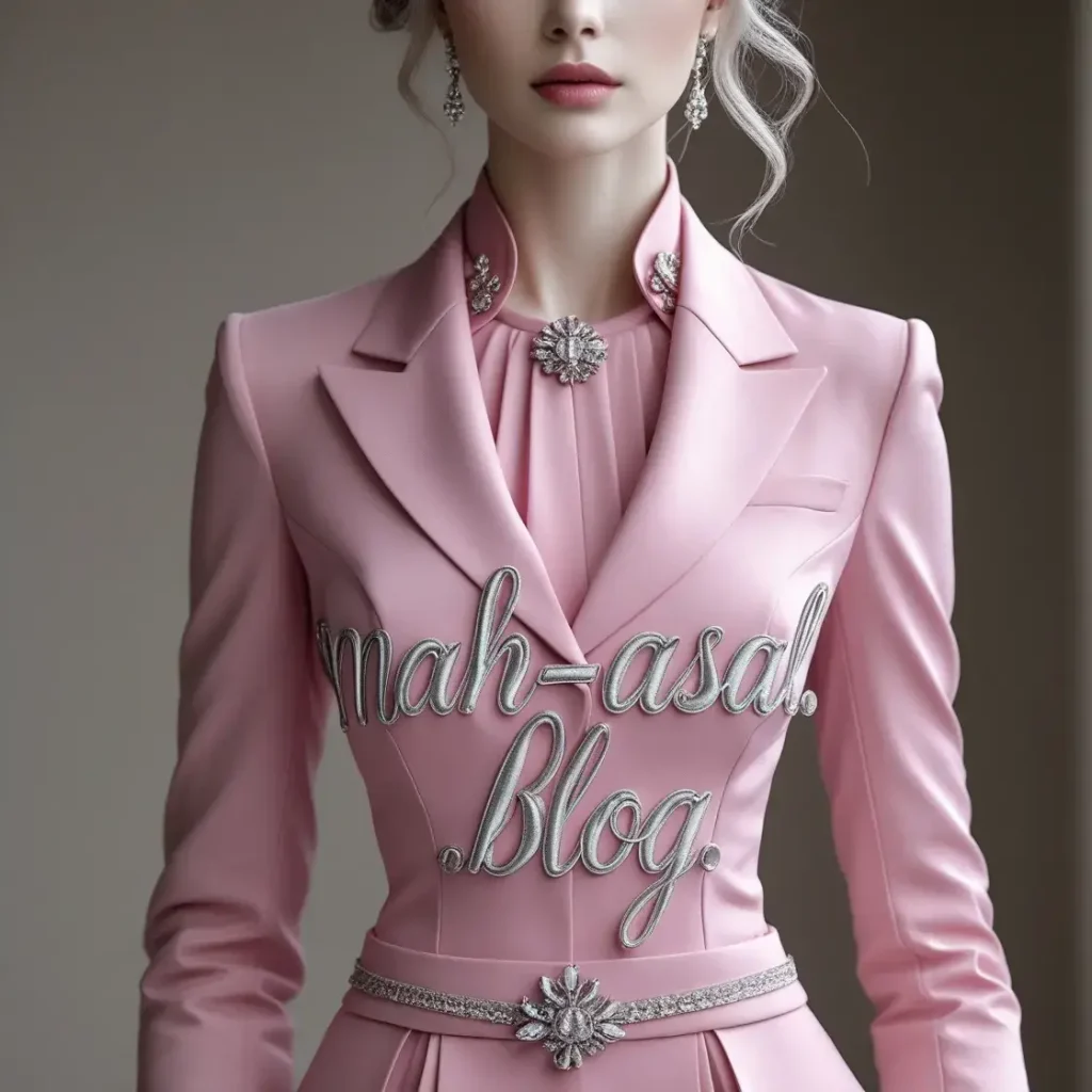 A woman who advertised mah-asal.blog on her clothes